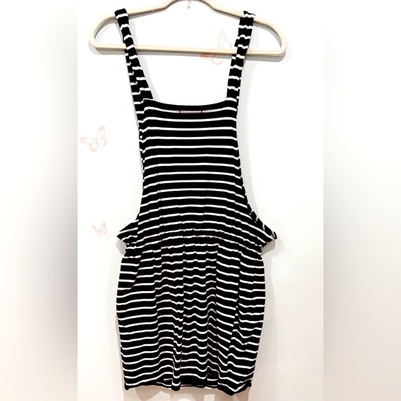 SHEIN - Maternity Striped Drawstring Waist Dress - Picture 2 of 3
